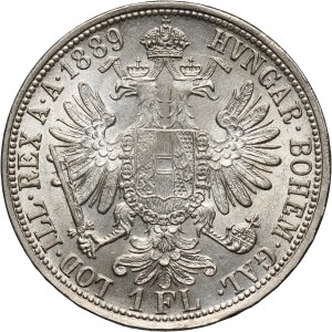 Austria, Francis Joseph I, Florin 1889, Vienna