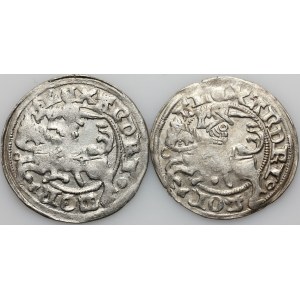 Aleksander Jagiellończyk 1501-1506, zestaw półgroszy, Wilno, (2 sztuki)