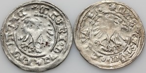 Alexander Jagiellonian 1501-1506, half-penny set, Vilnius, (2 pieces)