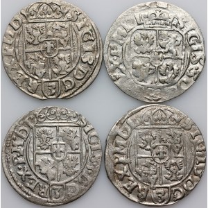 Zygmunt III Waza, zestaw półtoraków z lat 1615-1619, (4 sztuki)