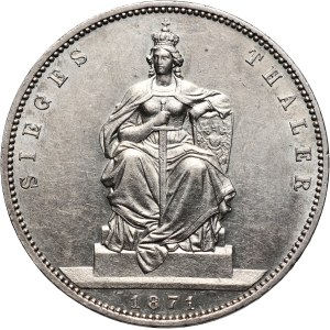 Germany, Prussia, Wilhelm I, Thaler (Siegestaler) 1871 A, Berlin