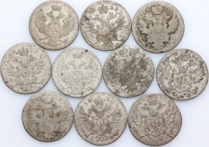 Poland, 19th century, set of 5 penny coins, (10 pieces)