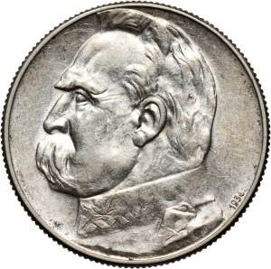 II RP, 5 zloty 1934, Warsaw, Jozef Pilsudski, Strzelecki Eagle