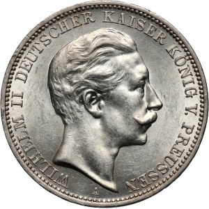 Germany, Prussia, Wilhelm II, 3 Mark 1911 A, Berlin