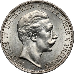 Germany, Prussia, Wilhelm II, 3 Mark 1911 A, Berlin