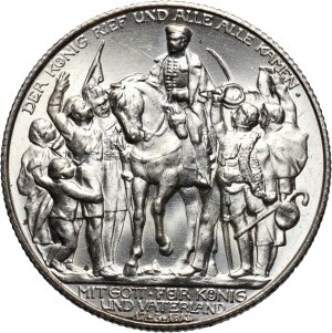 Germany, Prussia, Wilhelm II, 2 Mark 1913 A, Berlin 100-years Battle of Leipzig
