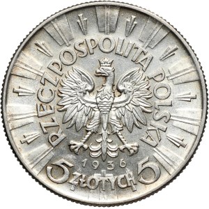 II RP, 5 złotych 1936, Warszawa, Józef Piłsudski