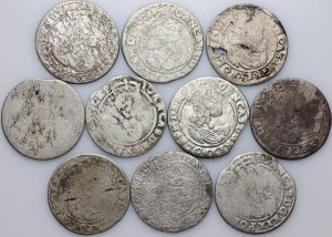 John II Casimir, set of sixpences, (10 pieces)