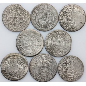 Okupacja Szwedzka, Gustaw II Adolf, zestaw półtoraków, (8 sztuk)