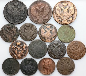 Poland, 19th century, coin set, (15 pieces)