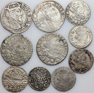 Sigismund III Vasa, coin set, (10 pieces)