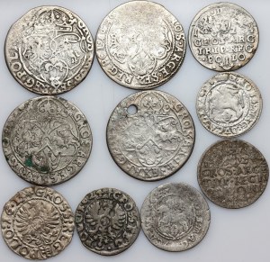 Sigismund III Vasa, coin set, (10 pieces)