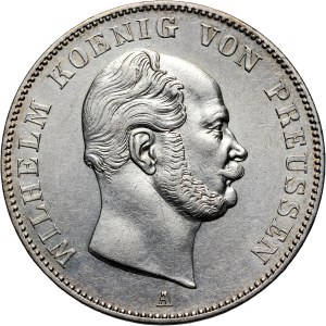 Germany, Prussia, Wilhelm I, Thaler 1861 A, Berlin