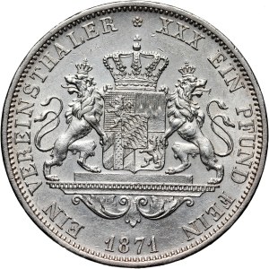 Germany, Bavaria, Ludwig II, Thaler 1871, Munich