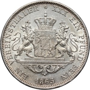 Germany, Bavaria, Ludwig II, Thaler 1865, Munich