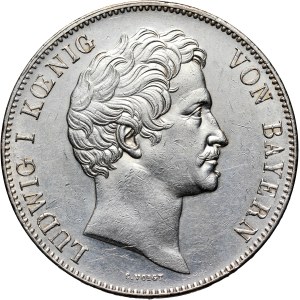 Germany, Bavaria, Ludwig I, 2 Thalers (3 1/2 Gulden) 1848, Munich