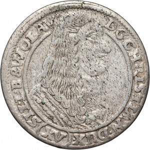 Silesia, Duchy of Brzesko-Legnicko-Wołowskie, Chrystian Wołowski, 15 krajcars 1663, Brzeg