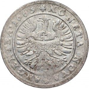 Śląsk, Księstwo Brzesko-Legnicko-Wołowskie, Chrystian Wołowski, 15 krajcarów 1663, Brzeg