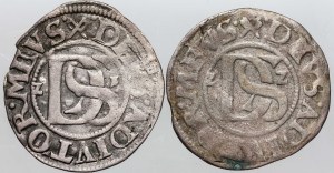 Pomerania, Duchy of Szczecin, Boguslaw XIV 1620-1637, set of double shekels without date, Szczecin, (2 pieces)