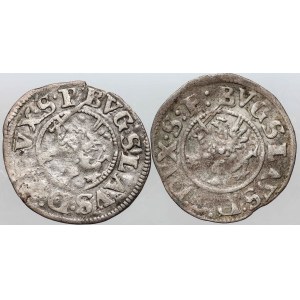 Pomorze, Księstwo Szczecińskie, Bogusław XIV 1620-1637, zestaw podwójnych szelągów bez daty, Szczecin, (2 sztuki)