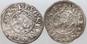 Pomerania, Duchy of Szczecin, Boguslaw XIV 1620-1637, set of double shekels without date, Szczecin, (2 pieces)