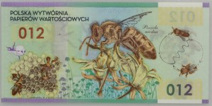 PWPW, 012, test bill, Honeybee, 2012, JK series