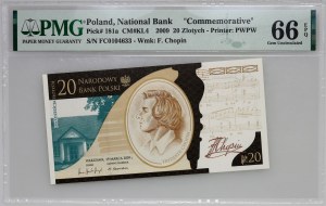 III RP, 20 PLN 2009, Frederic Chopin