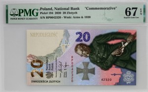 Third Republic, 20 gold 2020, 100th anniversary of the Battle of Warsaw