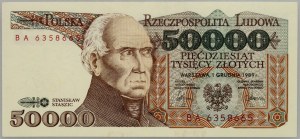 People's Republic of Poland, 50000 gold 1989, Stanislaw Staszic, BA series
