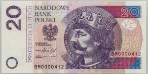 Third Republic, 20 zloty 2016, BM series, low number