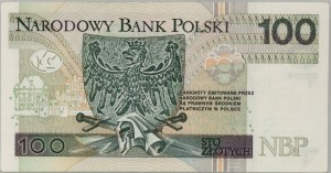 III RP, 100 złotych 2012, seria CW, niski numer