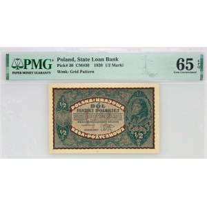 II RP, 1/2 marki 1920