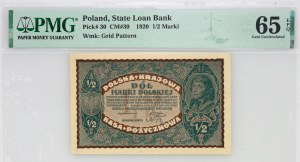 II RP, 1/2 marki 1920