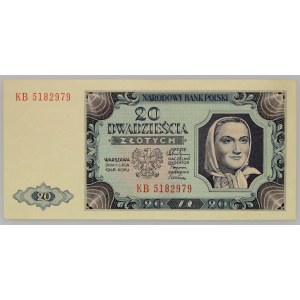 PRL, 20 złotych 1948, seria KB