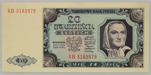 PRL, 20 zloty 1948, KB series