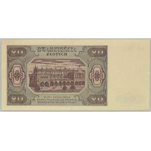 PRL, 20 złotych 1948, seria KB
