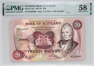 Scotland, 20 pounds 1987