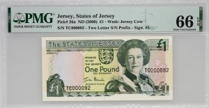 Jersey, Elizabeth II, 1 pound 2000, low number