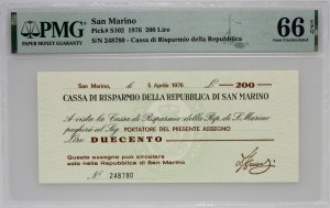 San Marino, 200 lire 1976