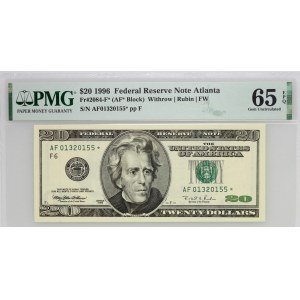 United States of America, Federal Reserve Note - Atlanta, 20 dollars 1996