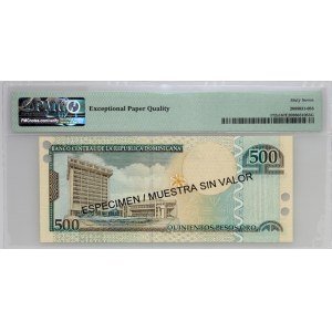 Dominican Republic, 500 pesos 2002, specimen