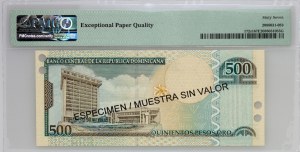 Dominican Republic, 500 pesos 2002, specimen