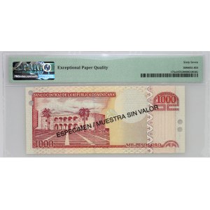 Dominican Republic, 1000 pesos 2002, specimen