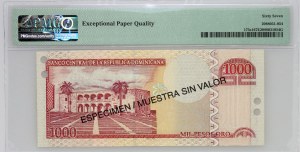 Dominican Republic, 1000 pesos 2002, specimen