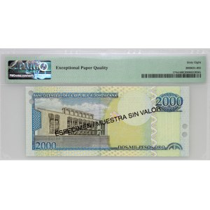 Dominican Republic, 2000 pesos 2002, specimen