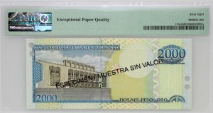 Dominican Republic, 2000 pesos 2002, specimen