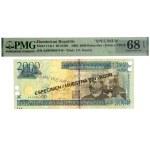 Dominican Republic, 2000 pesos 2002, specimen