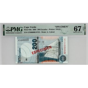 Cape Verde, 200 escudos 2005, specimen