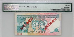 Seychelles, 10 rupees 1989, specimen