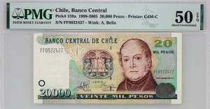 Chile, 20000 pesos 1999